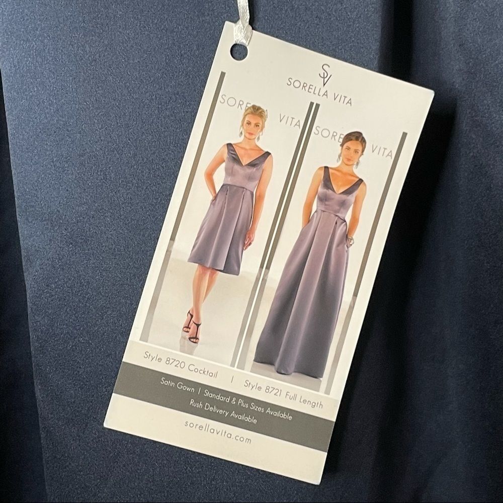 SORELLA VITA Bridesmaids navy dress cocktail Wedding Evening Night Out 8720 - Picture 9 of 13